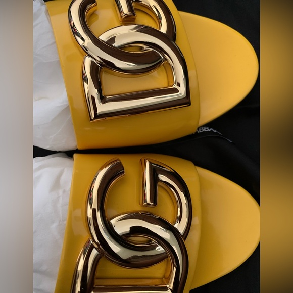 D&G  logo patent leather sandals size 41 - Picture 7 of 14